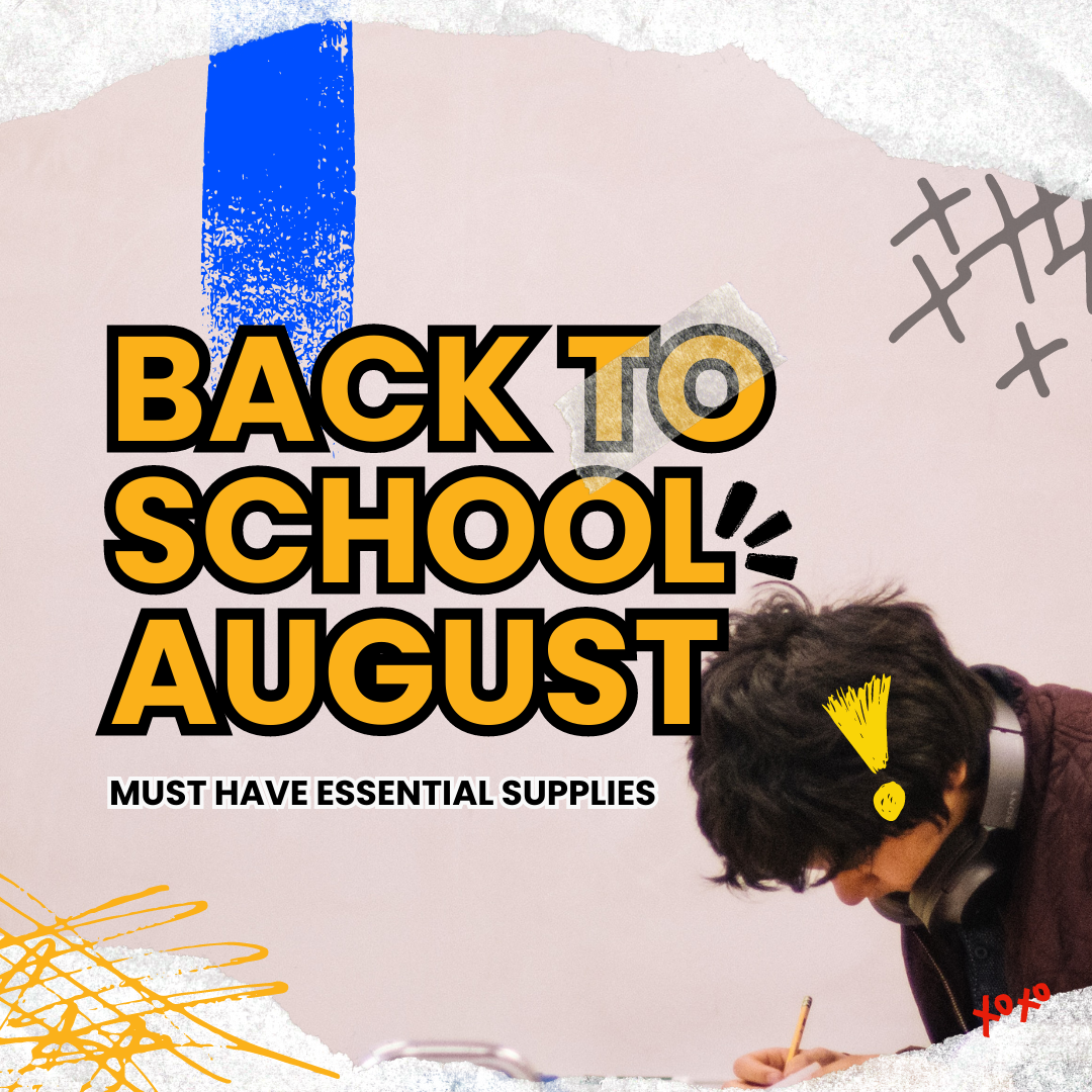 Back to School August Essential Supplies 2023 Discover Promos and